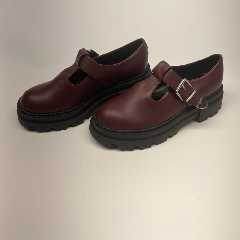 Steve Madden Burgundy Platform Shoes